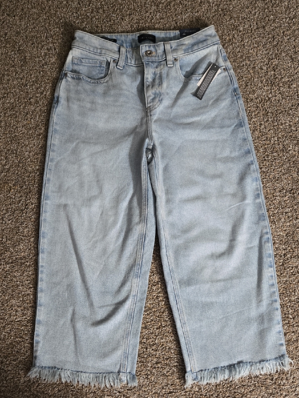 Talbots Light Blue Wide Leg Crop Jeans